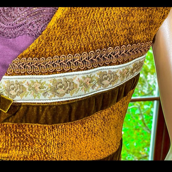 ▪️VTG▪️SUSAN BRISTOL▪️1990's Multimedia Bow Accented Cottagecore Vest - Picture 4 of 8